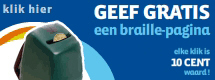 Banner van het Brailleproject Dark & Light Blind Care Indonesi